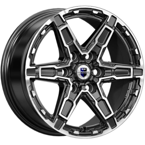 Диски K&K Дистрикт 8x18 6*114.3 ET46 DIA67.1 Алмаз черный Литой купить с бесплатной доставкой в пункты выдачи в Петербурге